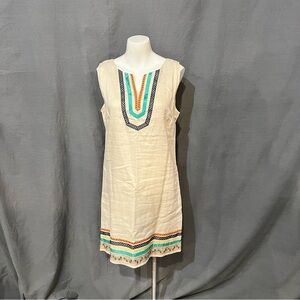 Nuttule Cream Dress with Silver Zipper